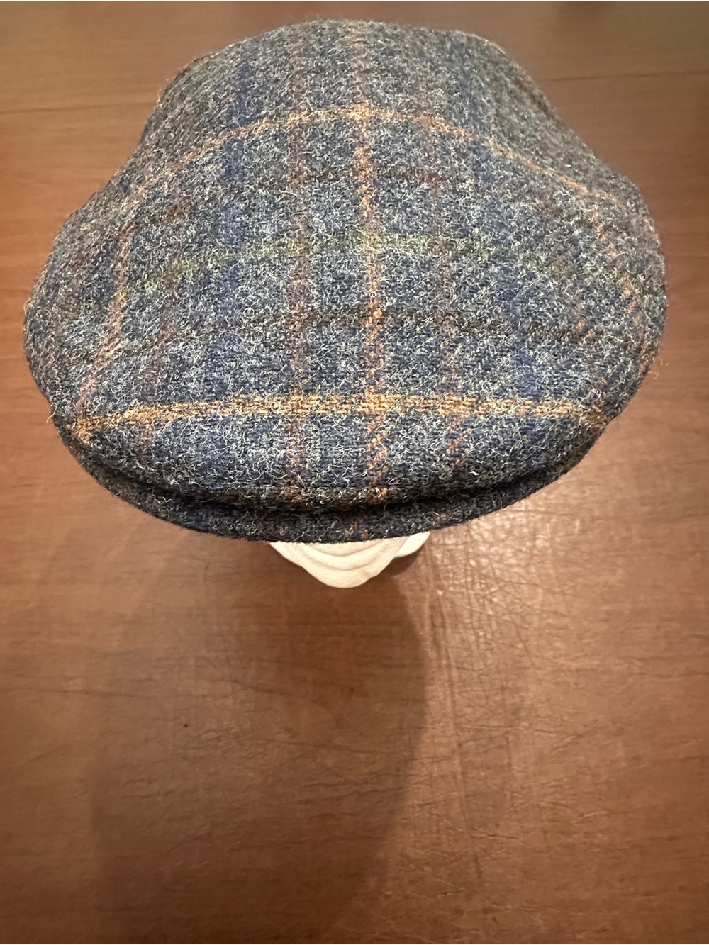 NWOT Men's Mucros Driving Cap in Herringbone Brown/Black
